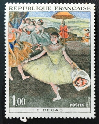 Danseuse au bouquet saluant - Edgar Degas