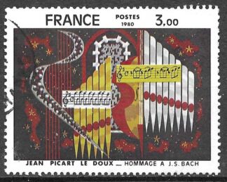 Jean Picart Le Doux -  hommage à Jean Sébastien Bach - Estampe