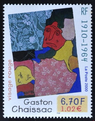 Gaston Chaissac - Visage rouge
